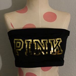 Victoria’s Secret PINK Metallic Logo Bandeau xl